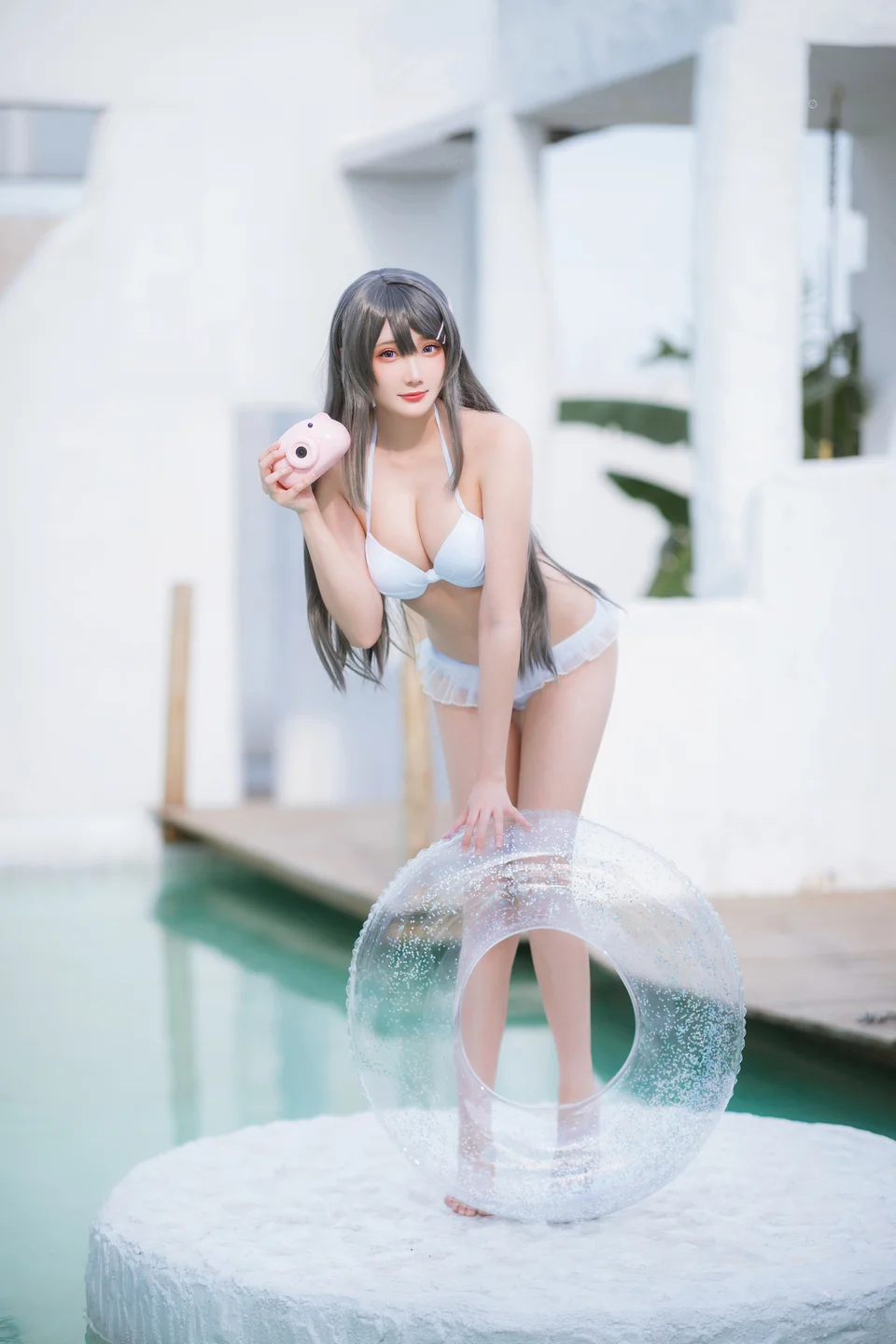 瓜希酱 - 樱岛麻衣 泳装 [28P-107MB] tg@simisebaisi 【丝足阁】012.webp